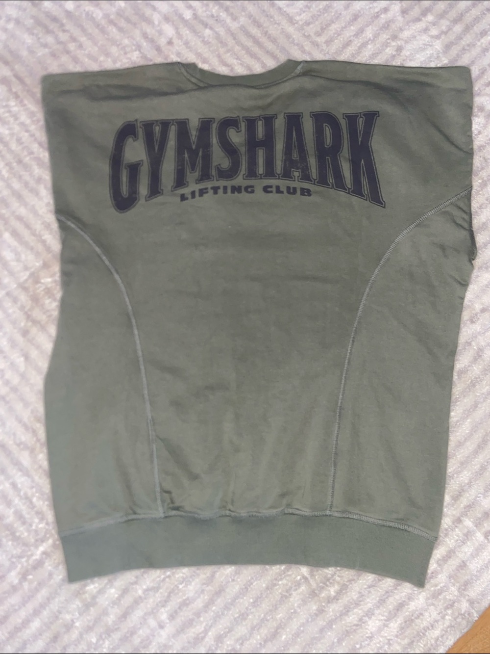 Gymshark Men's Crewneck Sweatshirt in Olive - Picture 4 of 4
